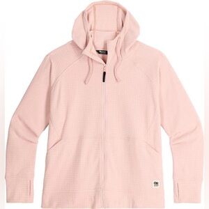 OUTDOOR RESEARCH Mega Trail Mix Plus Size Fleece Full Zip Hoodie Sienna 2XL pink